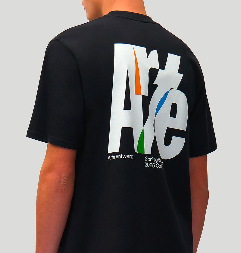 Arte Big Logo Back SS26141T BLACK1 arte 