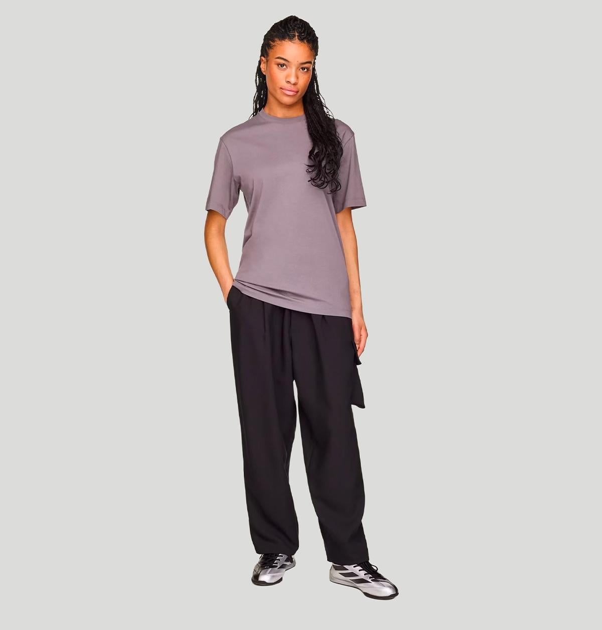 Y-3 Mercedes Logo Stack Short Sleeve Tee KS4838 GRANITGRANIT Y-3 