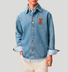 Ami Ami Paris Relaxed Denim Jacket UJK897 DE0046480 ami 