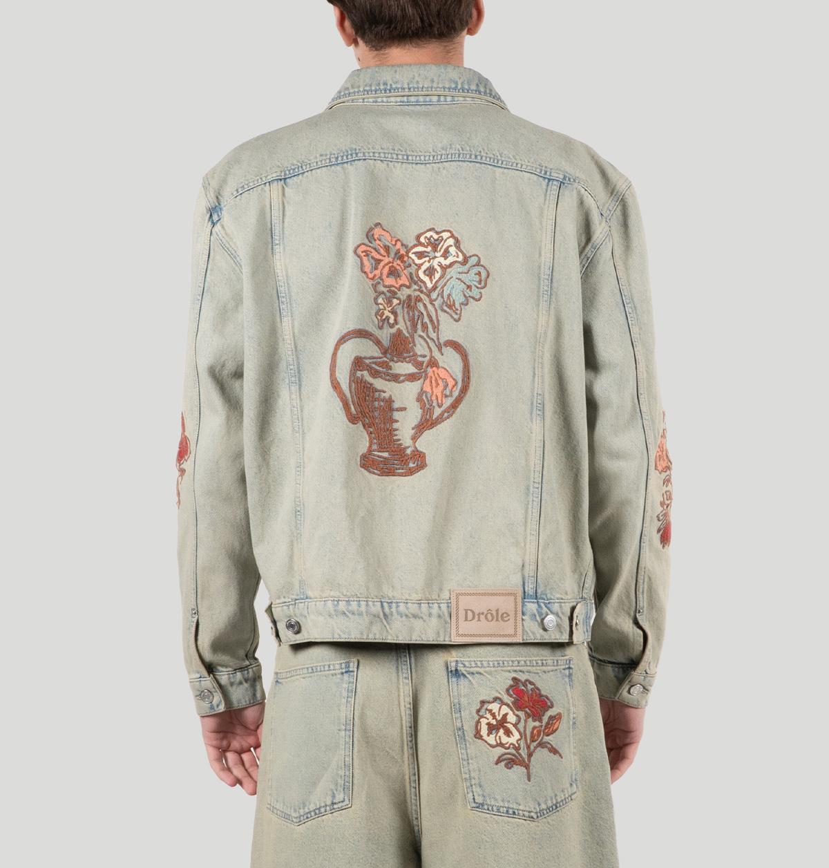 Drole De Monsieur Brodée Fleurs JT271 CO123DUS drole de monsieur 