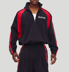 Willy Chavarria Casa De Chavarria Tape Jacket WCJKT0067 001BLACK/RED willy chavarria 