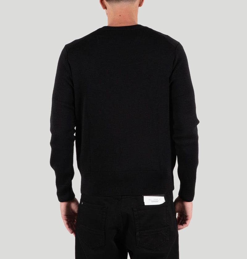 AMI Pull Col Rond Ami de Cœur H25HKS826 001NOIR/ROUGE ami 