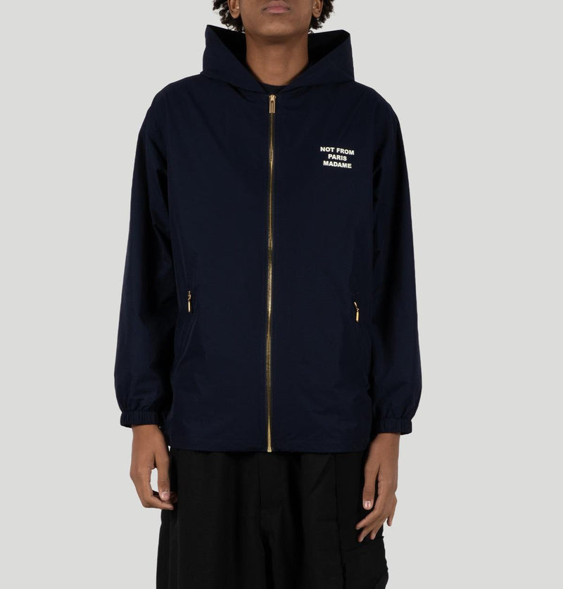 Drole De Monsieur Hooded Slogan Jacket JT250 PL168NY drole de monsieur 