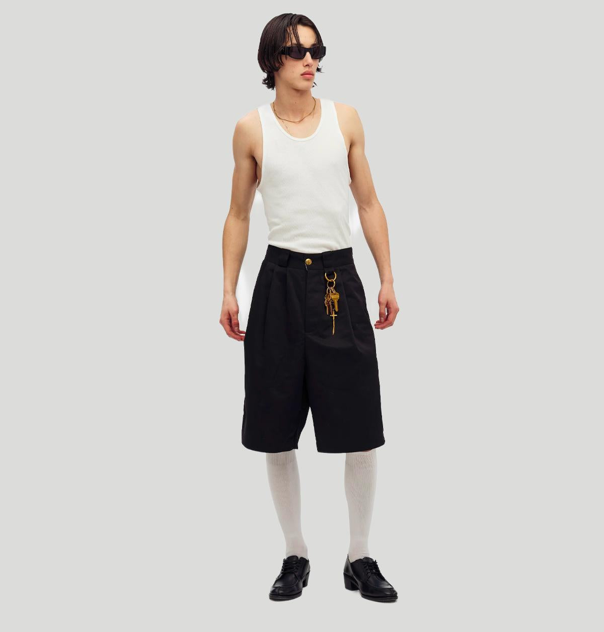 Willy Chavarria Borracho Short WCBTM0053 001BLACK willy chavarria 