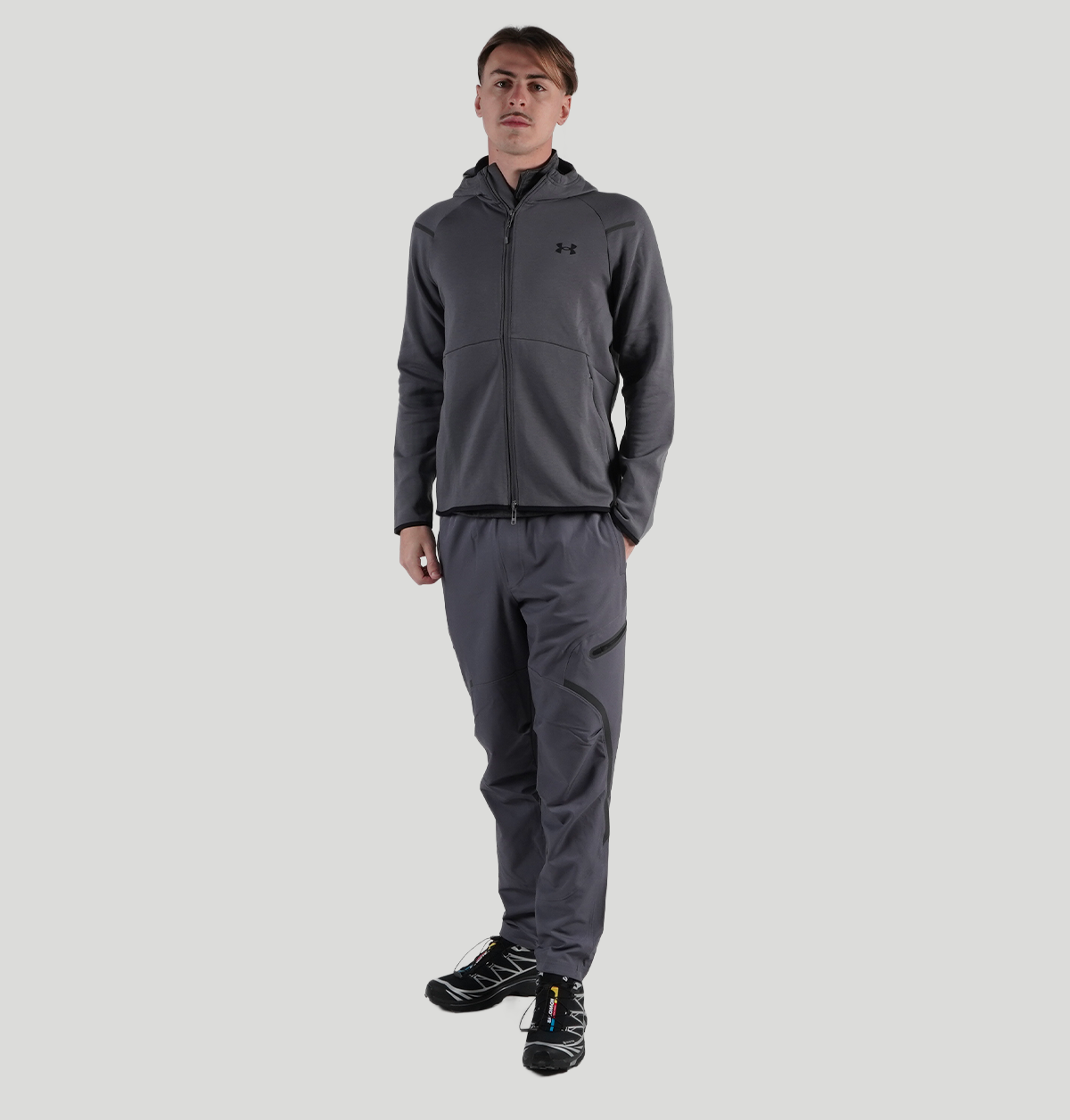 Under Armour Unstoppable Fleece Full-Zip Hoodie 1389352 025GRY Under armour 