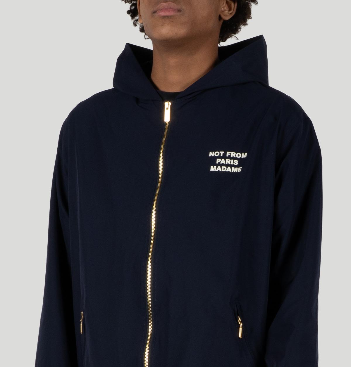 Drole De Monsieur Hooded Slogan Jacket JT250 PL168NY drole de monsieur 