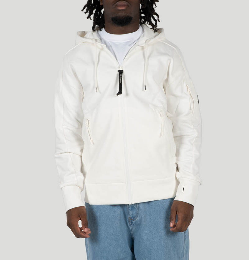 C.P. COMPANY Diagonal Raised Fleece Hooded Full Zip RCCMSS716A 005086W103 C P company 