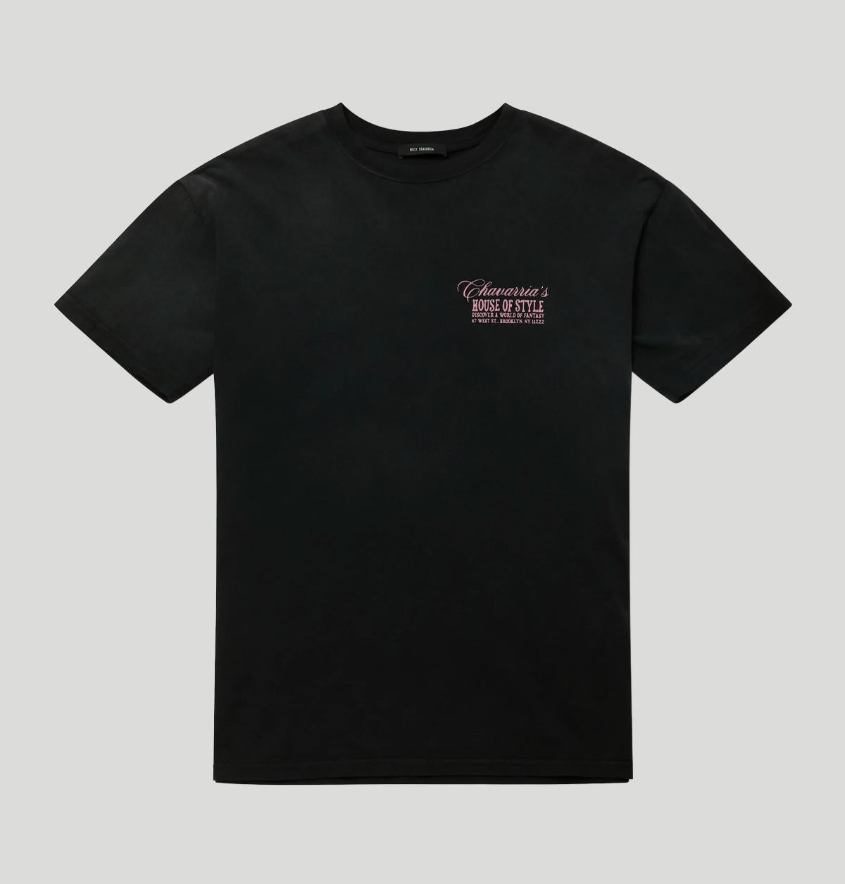 Willy Chavarria House Of Style Easy Tee WCJSY0175 001BLACK willy chavarria 